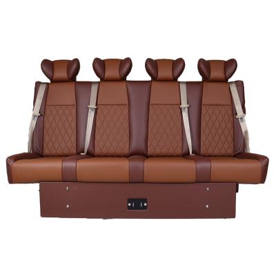 China Car Rear Seat Sofa Bed Three Seats With Metal Customized Central Control Big Seat VIP For Benz Alphard for sale