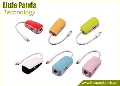 China High Speed  Multi USB Ports 3.1 Type C to 2 Ports USB 2.0 and 1 Port Micro USB Hub with Ethernet Adapter for sale