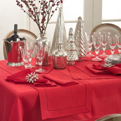 China Solid Color Durable Popular Stain Use Resistant Tablecloth for sale