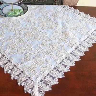 China Waterproof Chinese Supply Lace And Embroidery Lace Border Table Cloth for sale