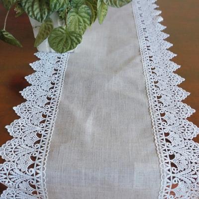 China Modern popular lace border simple solid color tablecloth for sale