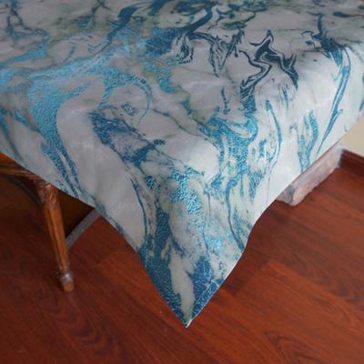 China Waterproof Water Repellent Marble Printing Tablecloth Manufacturer for sale