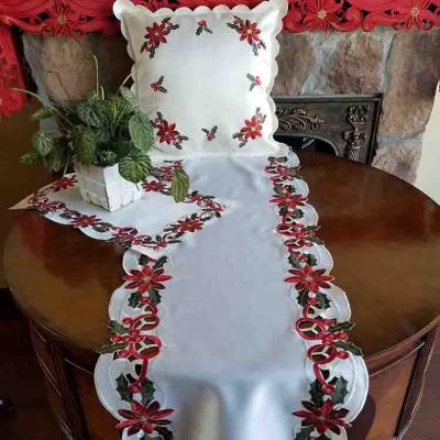 China Festival Decor Embroidery Modern Wholesale Square Tablecloth for sale