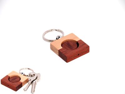 China Bi-wood Square key chain for sale