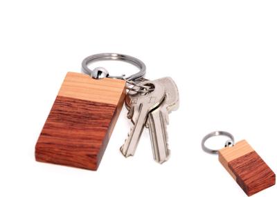 China Bi-wood rectangular key chain for sale