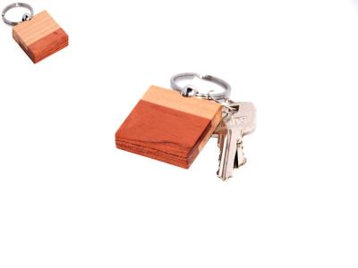 China Bi-wood square key chain for sale