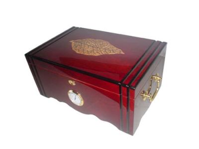 China Rosewood veneer glossy vanish Cigar box for sale