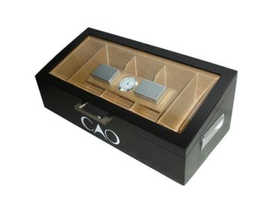 China Black matt vanish Cigar box for sale