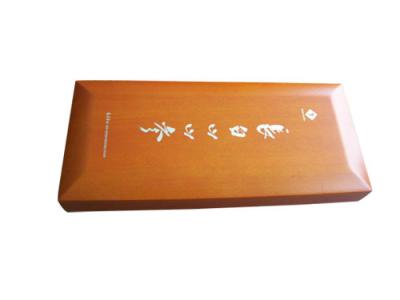 China Maple wood orange standard painting wood tea box for sale