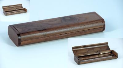 China B0402W walnut single wood pen box for sale