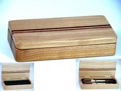 China B2020 Maple/rosewood pen box with EVA for sale