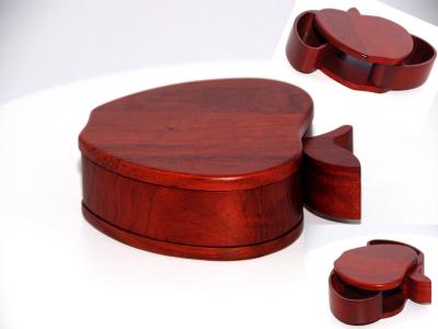 China Rosewood Apple shape wood box for sale