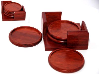 China Rosewood Cup Coaster set for sale