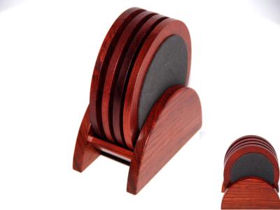 China Rosewood with EVA Cup Coaster set for sale