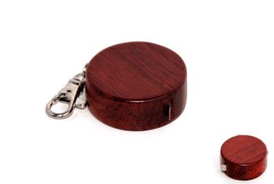 China Rosewood round wood tape measure 2 meter, measure tape for sale