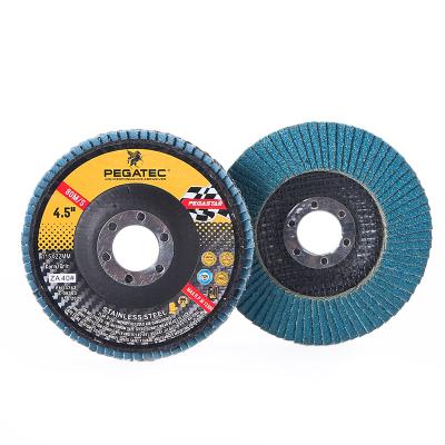 China Stainless Steel 4.5 Flap Disc 115mm Grinding Top For Angle Grinder for sale