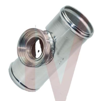 China Aluminum 3in/76mm Flange 150mm Length HKS SSQV SQV BOV Wastegate Tube Pipe for sale