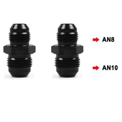 China AN4 AN6 AN8 AN10 Universal Straight Male Flare To Male Flare Reducer Union Coupler Fitting for sale