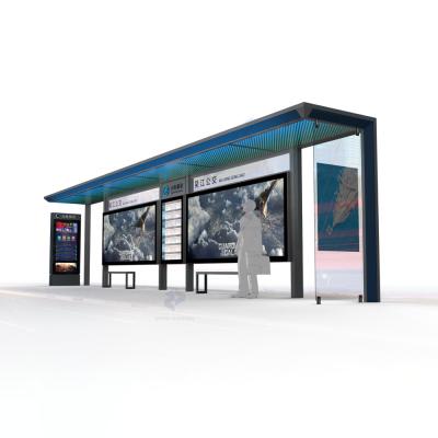 China Strong Smart High Quality Used Bus Station Bus Stop Shelters For Sale Furniture Urban Bus Stop for sale