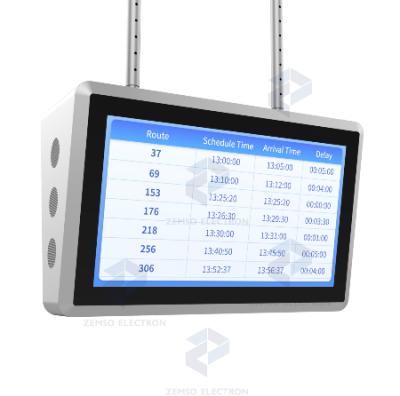 China Outdoor Double Sided Waterproof Bus Stop Digital Signage Hanging Outdoor LCD Digital Signage Display for sale