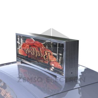 China 4G outdoor wireless taxi top lcd advertising display/led lcd, video advertising display, car media player android for sale