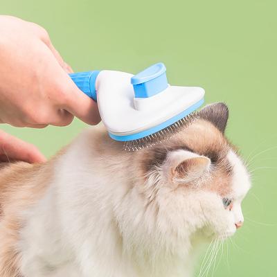 China Stocked Manji Custom Handmade Grooming Bath Shower Hair Cleanining Massage Animal Cat Dog Pet Comb Brush for sale