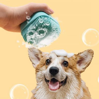 China Stocked Manji Custom Luxury Handmade Grooming Bath Shower Hair Quick Clean Animal Cat Dog Pet Hair Brush for sale