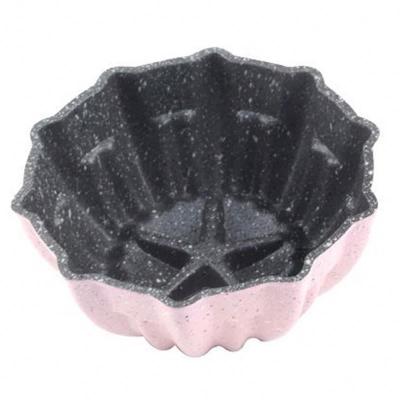 China YJ 174721 Non-Stick Durable Polygon Cast Aluminum Bakeware Baking Pan Round Mold Bundt Pan for sale