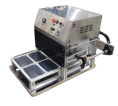 China 2022 new design desktop type food tray sealer with tray customized size best price for food factory for sale