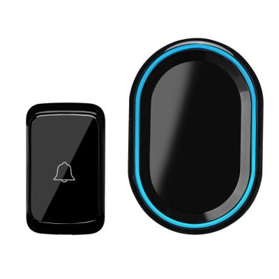 China Daytech DB10 984ft long range black door bell ding dong smart home doorbell wireless waterproof modern doorbell for sale