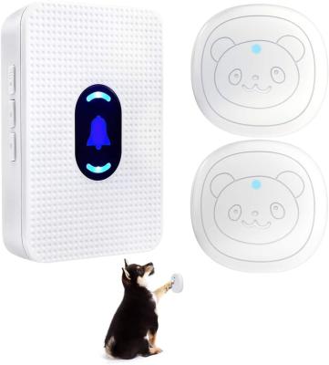 China Modern Hot Sales Daytech Dog Doorbell 55 Melodies 5 Levels IP55 Volume Levels LED Contact Button Instant Waterproof Pet Ringbell for sale