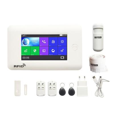 China Daytech TA03 Touch Screen Wifi/GSM/4G/GPRS Tuya Smart Home Security Backup Alarm System Home Security Could Be Used In Europe TA03-1 for sale