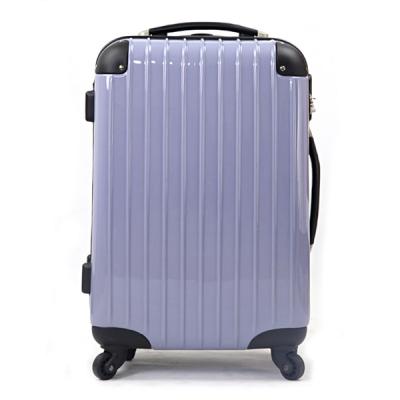 China Fashion Hand Travel PC ABS Trolley Luggage 20 Inch Suitcase Purple Case BV for sale