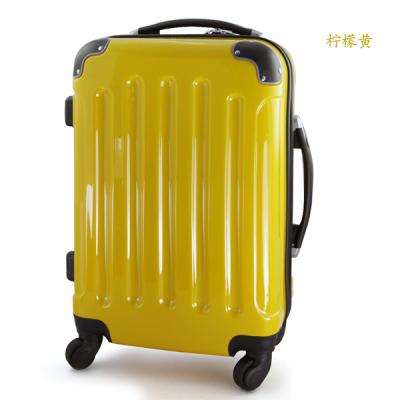 China Lightweight Check In Luggage / Wheeled Travel Luggage PC Case Yellow for sale