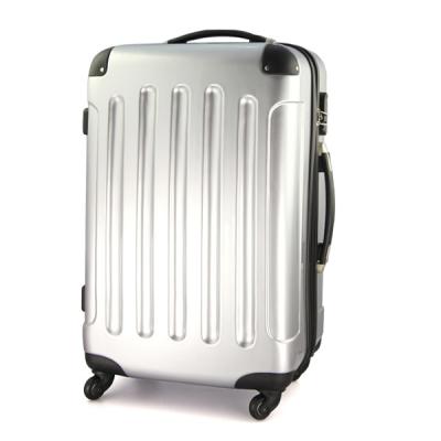 China 28 Inch Silver Travel Trolley Luggage PC Lightweight Suitcases With Four Wheels  for sale