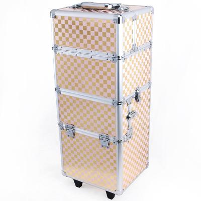 China 4 In 1 Makeup Trolley PC Waterproof Case Cute Carton Design Printing for sale