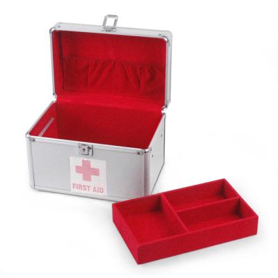 China Aluminium First Aid Cases Emergency Medical Kits Single Open for sale