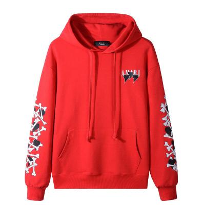 China New autumn and winter trend men's hip-hop high-street pullover sweater hoodie loose casual printing hooded hoodie Anti-wrinkle men's for sale