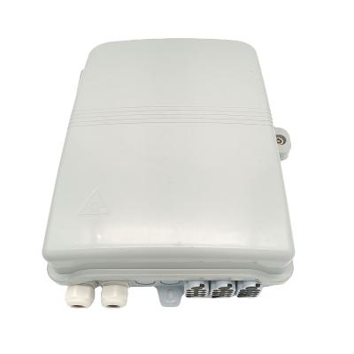 China ABS OEM Ip65 Waterproof 24 Port Odf Ftth Wall Mount Pole Fiber Optic Box 2Inlet 24 Outlet Distribution Box for sale