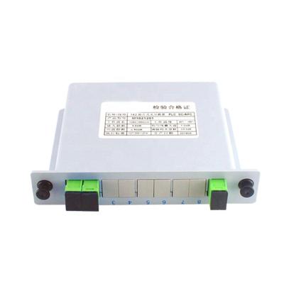 China 1x2 4 8 16 Box Fiber Optic Splitter SC UPC/RPA Radio Optical PLC Splitter Fiber Equipment Fiber Optic Splitter 130*100*25 for sale