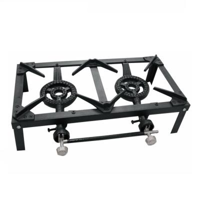 China Outdoor iron gas stove with cast iron support and gas burner for sale