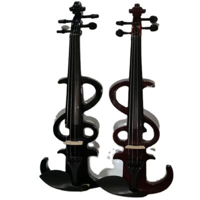 China Price 4/4 fashionable normal student wholesaler built-in solid wood electric violin silent solid wood electric violin for sale