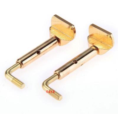 China Fashionable 4/4 Violin Slot Cheek Screw 3/4 Gold Chin Rest Clamps Accessories Tools for sale