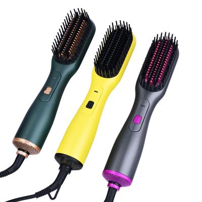 China Automatic Lazy Nondisposable Three-in-one Hot Air Comb Hair Dryer Hot Air Comb Dry And Wet Dual-Use Curly Hair Brush for sale