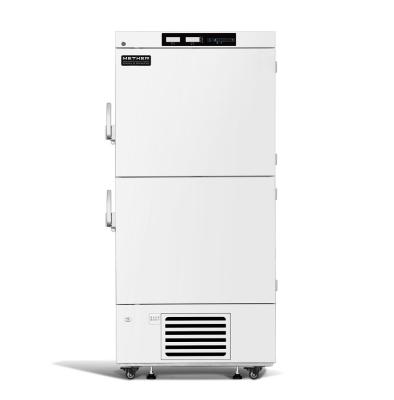 China 528 Liters Capacity Upright Standing Deep Biomedical Vaccine Freezer Fridge Cabinet with Double Independent Chambers for sale