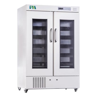 China 1008 Liters Capacity 4 Degree Medical Blood Bank Freezer With 304 Stainless Steel Drawers for sale