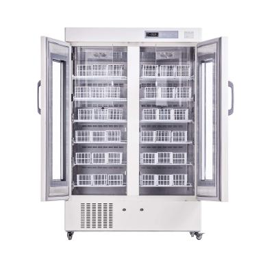 China 4 Degrees 658L Vertical Blood Bank Refrigerators 304 Stainless Steel for sale