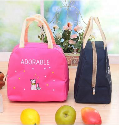 China Fashion\Comfortable\Durable Waterproof Cloth Hand Lady Handkerchief Lunch Box Bag Oxford Cloth Mum Handbag for sale