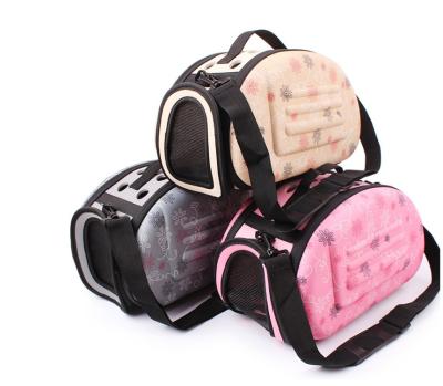 China SML Viable EVA Pet Carrier Puppy Dog Foldable Cat Outdoor Travel Shoulder Bag for sale