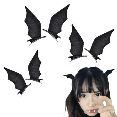 China Flannel Halloween Ghost Festival Demon Wings Hair Clip Hair Accessories Small Party Cos Prop Spider Devil Horns Buckle Headband for sale